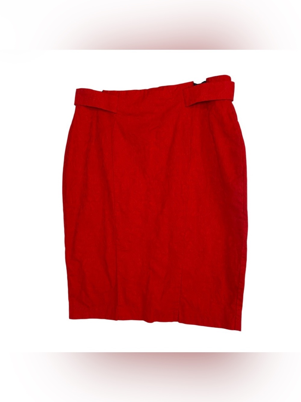 New York & Company Red Pencil Skirt - Tailored Silhouette